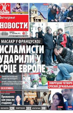 Večernje novosti - broj 1714, 15. nov 2015.