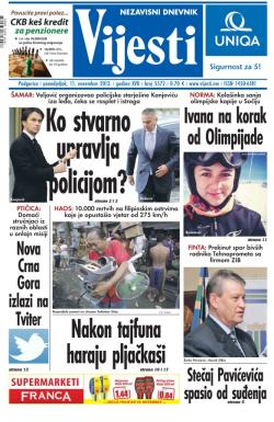 Vijesti - broj 5572, 11. nov 2013.