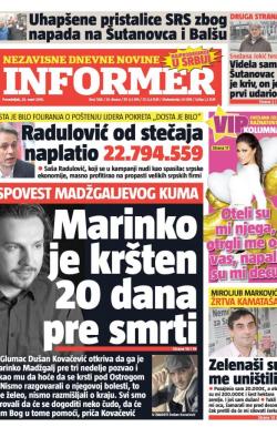 Informer - broj 1188, 28. mar 2016.