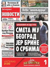 Večernje novosti - broj 3489, 20. jan 2020.