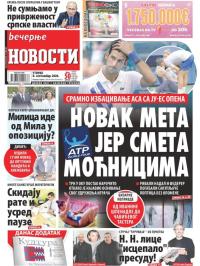 Večernje novosti - broj 3708, 8. sep 2020.