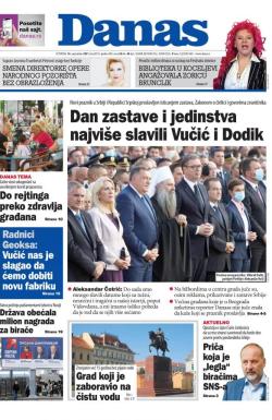Danas - broj 8753, 16. sep 2021.