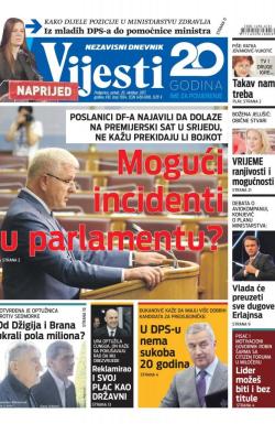 Vijesti - broj 7034, 20. okt 2017.