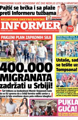 Informer - broj 995, 10. avg 2015.
