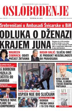 Oslobođenje - broj 24.632, 25. jun 2015.