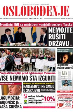 Oslobođenje - broj 24.135, 13. feb 2014.