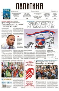 Politika - broj 39958, 2. mar 2025.