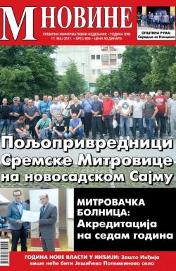 M Novine, Sr. Mitrovica - broj 804, 17. maj 2017.