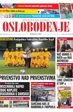 Oslobođenje - broj 24.250, 8. jun 2014.