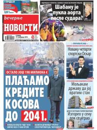 Večernje novosti - broj 3162, 19. feb 2019.