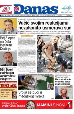 Danas - broj 7305, 29. sep 2017.