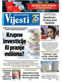 Vijesti - broj 8657, 19. maj 2022.