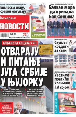 Večernje novosti - broj 4333, 9. jun 2022.
