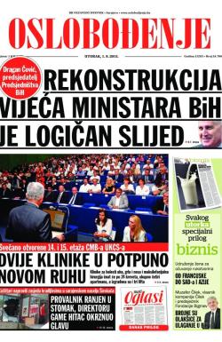 Oslobođenje - broj 24.700, 1. sep 2015.