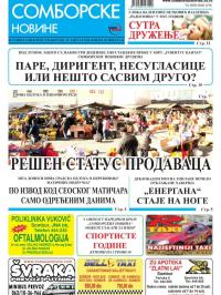 Somborske novine - broj 3212, 15. jan 2016.