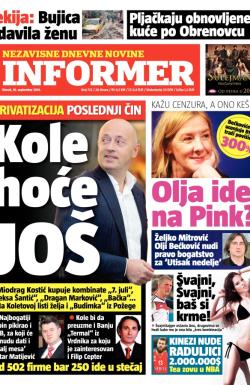 Informer - broj 722, 16. sep 2014.