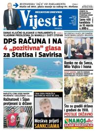 Vijesti - broj 6230, 31. jul 2015.