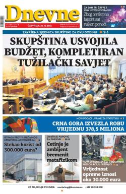 Dnevne novine - broj 3189, 30. dec 2021.