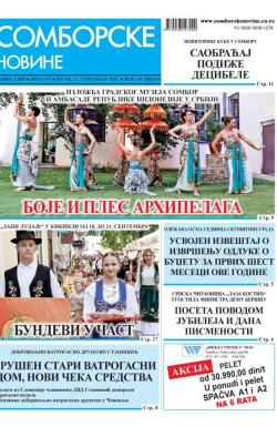 Somborske novine - broj 3716, 12. sep 2025.