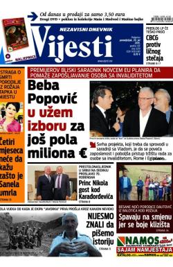 Vijesti - broj 6219, 20. jul 2015.