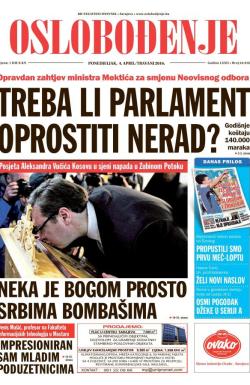 Oslobođenje - broj 24.916, 4. apr 2016.