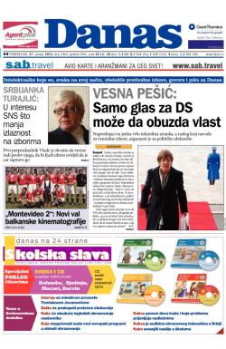 Danas - broj 5964, 27. jan 2014.