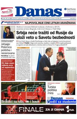 Danas - broj 6472, 19. jun 2015.