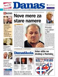 Danas - broj 5451-5452, 1. sep 2012.