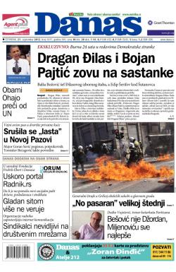 Danas - broj 5477, 27. sep 2012.