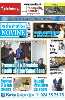 Nove Subotičke novine - broj 46, 16. nov 2012.