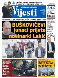 Vijesti - broj 5795, 17. maj 2014.