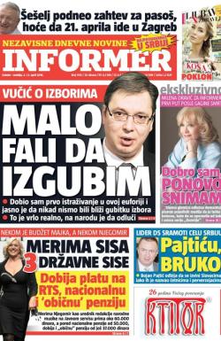 Informer - broj 1193, 2. apr 2016.