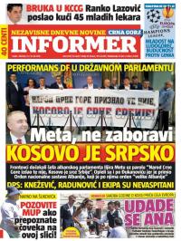 Informer CG - broj 1279, 13. jul 2016.