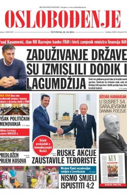 Oslobođenje - broj 24.751, 22. okt 2015.