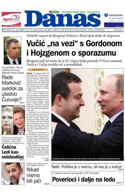Danas - broj 5673, 11. apr 2013.