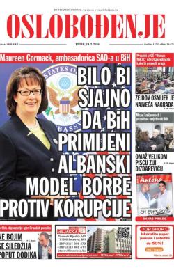 Oslobođenje - broj 24.871, 19. feb 2016.
