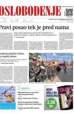 Oslobođenje - broj 28103, 29. dec 2025.