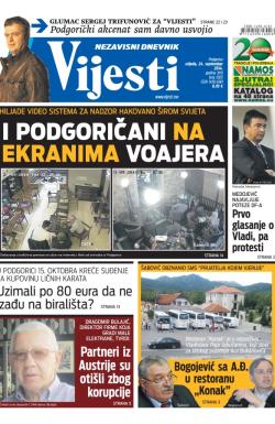 Vijesti - broj 5925, 24. sep 2014.