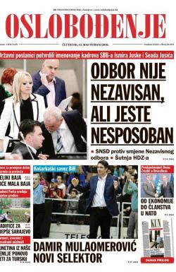 Oslobođenje - broj 24.954, 12. maj 2016.