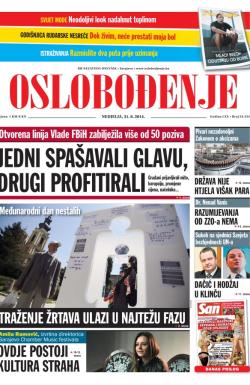 Oslobođenje - broj 24.334, 31. avg 2014.