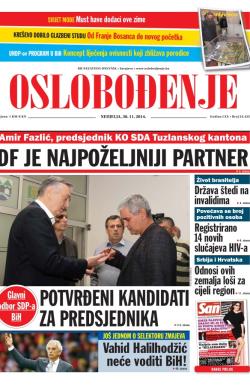 Oslobođenje - broj 24.425, 30. nov 2014.