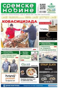 Sremske Novine - broj 3390, 18. feb 2026.