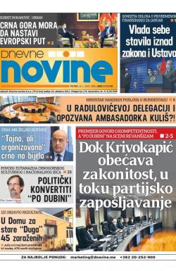 Dnevne novine - broj 2887, 15. jan 2021.