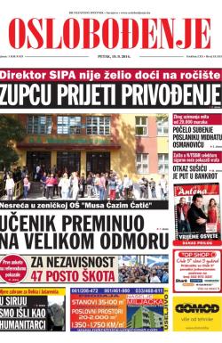 Oslobođenje - broj 24.353, 19. sep 2014.