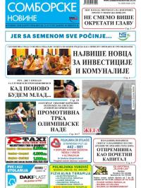 Somborske novine - broj 3290, 14. jul 2017.
