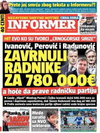 Informer CG - broj 856, 25. feb 2015.