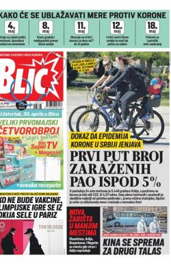 Blic - broj 8323, 29. apr 2020.