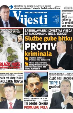 Vijesti - broj 6159, 20. maj 2015.