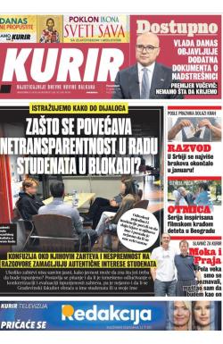 Kurir - broj 3923, 27. jan 2025.