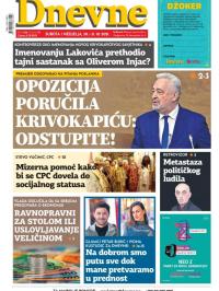 Dnevne novine - broj 3137, 30. okt 2021.